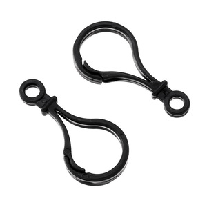 Attaches mousquetons en plastique colorées 35 mm pour accessoires de bricolage, porte-clés et crochets - Product Image 5