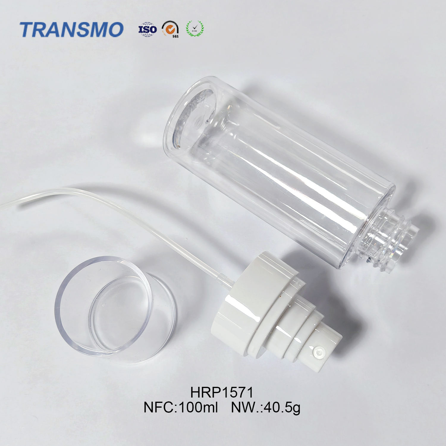 cosmetic bottles double walled 100ml plastic