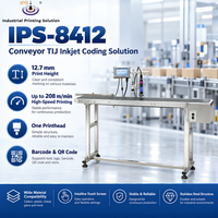 Imprimante thermique IPS-8412, imprimante TIJ pour le codage des emballages, imprimante de données variables, hauteur d'impression de 12,7 mm, impression de codes QR et de texte