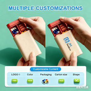 กล่องยาพกพาแบบสั่งทำพร้อมโลโก้ขายส่ง กล่องเก็บยาแบบรายสัปดาห์ทำจากพลาสติกหนา ทนทาน - Product Image 3