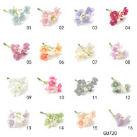 Fleur d'hortensia artificielle réaliste en soie pour pince à cheveux DIY, accessoire de coiffure de mariage, petit bouquet style Ins