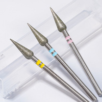 Brocas de diamante cónicas al por mayor de fábrica para manicura rusa, removedor de cutículas y piel muerta