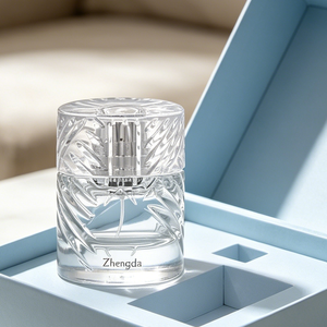Bouteille en verre transparente cylindrique de 50 ml et 100 ml pour le stockage de parfums <span class=keywords><strong>à</strong></span> <span class=keywords><strong>domicile</strong></span> et en voyage, flacon de parfum de 100 ml - Product Image 2