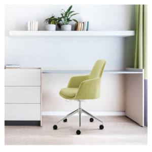 Silla de Escritorio Giratoria Ergonómica Ajustable en Altura, Tapizada, para Habitación de Hotel, Sala de Conferencias, Suite de Negocios, Muebles de Descanso - Product Image 5