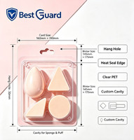 Boîte transparente en PET sur mesure pour étui compact et fond de teint vides