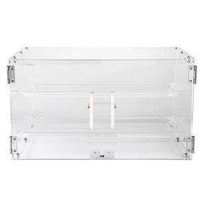 Tuỳ Chỉnh Thiết Kế Acrylic Pastry <span class=keywords><strong>Display</strong></span> Case, Bán Lẻ Tráng Miệng Showcase Thực Phẩm Hiển Thị Tủ - Product Image 4