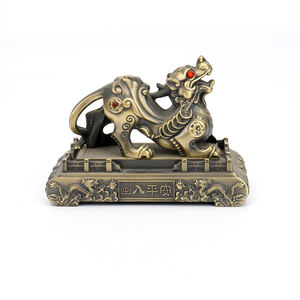 งานฝีมือทองเหลืองรูปปั้นพระพิฆเนศทองแดงแท้ สไตล์เอเชียตะวันออกเฉียงใต้ สำหรับตกแต่งบ้าน - Product Image 3