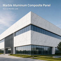 Panneau composite en aluminium (ACP) de luxe pour l'extérieur des hôtels, 3 mm, 4 mm, 5 mm, revêtement de façade, finition métallique PVDF, panneau mural architectural