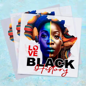 Trasferibili Termici in Plastica Durevole con <span class=keywords><strong>Design</strong></span> Afro Girl per la Stampa su Abbigliamento per Juneteenth e <span class=keywords><strong>Storia</strong></span> Afroamericana - Product Image 1