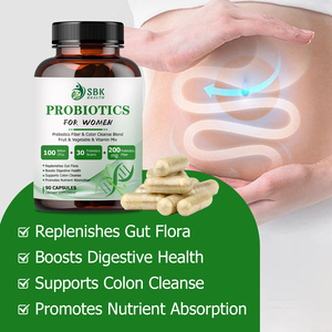 Hot Sale Probiotic for Women Capsules with Colon Cleanse <b>Blend</b> Prebiotics Fruit and Vegetable Boosts Intestinal Peristalsis - Product Image 5