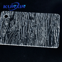 Panneaux acryliques transparents texturés et gaufrés-Panneaux de conception découpés au laser personnalisés pour la décoration