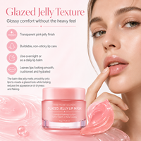Masque Lèvres Hydratant Nuit au Collagène Végétalien PDRN Effet Gelée – Baume Réparateur pour Lèvres Sèches et Gercées