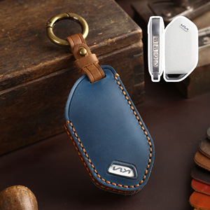 Funda Protectora de Piel Genuina para Llaves de Coche, Diseño Moderno y Portátil, para Llaves Inteligentes 2024, Funda de Piel de Vaca de Primera Calidad para Llaves Remotas de 5-7 Botones - Product Image 6