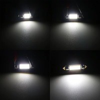 Ampoules LED Festoon DEAO C5W pour voiture, 31-41 mm, blanc 6000 K, 12 V, 2 W, nouveaux accessoires d'éclairage intérieur pour voiture