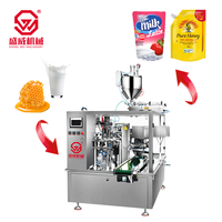Machine d'emballage automatique de sachets pré-faits pour le lait, les jus de fruits, la pâte de tomate, le remplissage de sachets, l'emballage de doypack, machine de remplissage de liquide