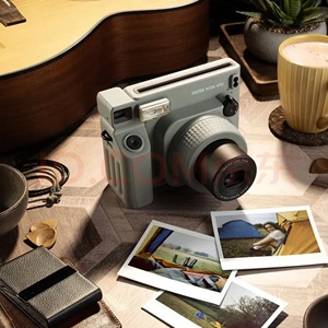 Appareil photo instantané Instax Wide 400 rétro 2MP avec bouton en aluminium, format large 120, vert herbe - Product Image 5