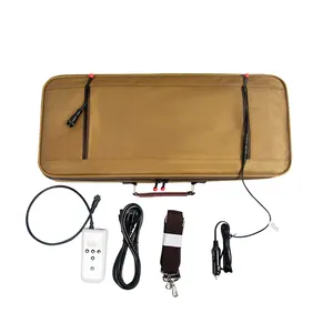 Kit de terapia de aquecimento profissional elétrico portátil, para pedra quente, conjunto de massagem em kits de bambu