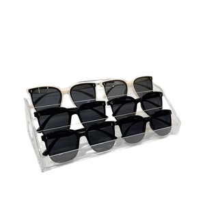 Présentoir à lunettes transparent à 7 niveaux, étui de comptoir pour lunettes de soleil, rangement de bureau durable - Product Image 5