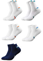Vente en gros de chaussettes de badminton épaissies de haute qualité respirantes et confortables à la mode avec logo personnalisé pour hommes professionnels