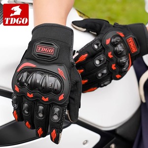 Gants de moto d'été unisexes pour adultes, à doigts complets ou demi-doigts, respirants, anti-chute, pour le cyclisme, coupe-vent - Product Image 3