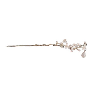 Pearl Plum Blossom Metal <strong>Hair</strong> <strong>Sticks</strong> Pan Hairpin <strong>Hanfu</strong> Shake High Headwear <strong>Hair</strong> Accessories - Product Image 1