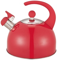 Bouilloire sifflante en acier inoxydable gris 2,5 L, fond à induction, écologique, compatible lave-vaisselle, design moderne et classique, capacité 3 L