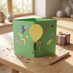 Happy Birthday Paper <b>Gift</b> Box Rigid Kraft <b>Card</b> Box Recyclable Craft Packaging for Candle Favors - Product Image 4