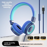 Casque audio pour enfants rétractable et pliable à porter sur la tête, connexion filaire