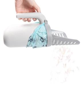 Recogedor y <span class=keywords><strong>Pala</strong></span> para Arena de Gato 2 en 1, Ecológico, de Plástico, con Bolsa de Limpieza y Bolsa para Desechos de Mascotas Desmontable - Product Image 2