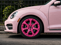 Jantes en alliage forgées sur mesure de style cœur rose 15-19 pouces pour MINI Cooper Beetle Fiat 500 Smart Fortwo 4x100 4x108 5x112