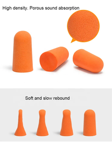 超ソフトシリコンフォーム耳栓安全機能再利用可能スポンジ耳栓睡眠旅行用 - Product Image 4