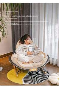 Fauteuil à bascule individuel de style nordique, de luxe, pour la détente et le repos, idéal pour la maison, le bureau ou la chambre à coucher - Product Image 6