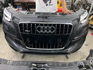 Kit carrosserie pare-chocs avant Audi Q7 <span class=keywords><strong>RSQ7</strong></span> 2010-2015, haute qualité, fixation par boulons, plastique ABS chromé, ajustement universel, garantie de 6 mois, occasion - Product Image 4