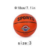 Ballon de basket-ball en caoutchouc pour enfants Mini taille 3 enfants en plein air jouant au ballon de basket-ball en caoutchouc pour la promotion et les cadeaux