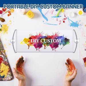 Kit de bannière en PVC extensible léger et portable double face, personnalisable pour les fêtes d'anniversaire - Product Image 2
