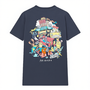 T-shirt iconica Friends unisex per adulti, stampa grafica grande, girocollo, manica corta, stampa digitale - Product Image 3