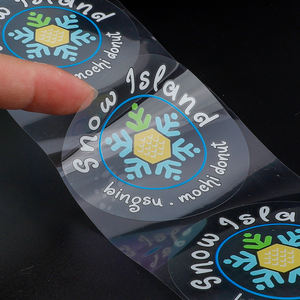 Custom Duidelijk <span class=keywords><strong>Label</strong></span> Vinyl Pvc Afdrukken Etiquette Verpakking Ronde Sticker Waterdichte <span class=keywords><strong>Food</strong></span> Fles Pot Transparante Sticker Met Logo - Product Image 2