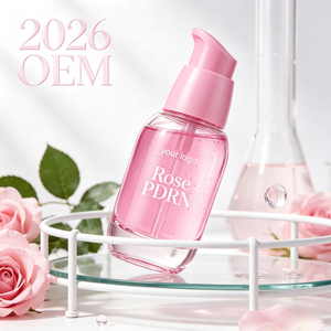 Sérum PDRN à la rose, végétalien, à base de polydesoxyribonucléotides, ADN de sodium, apaisant et réparateur pour peaux sensibles, essence faciale, OEM, marque privée - Product Image 2