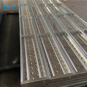 Derfon Q235 Galvanized Steel Plank for Pipe 240/250/300mm Construction <strong>Scaffolding</strong> Plank Ladder &amp; <strong>Scaffolding</strong> <strong>Parts</strong> - Product Image 1