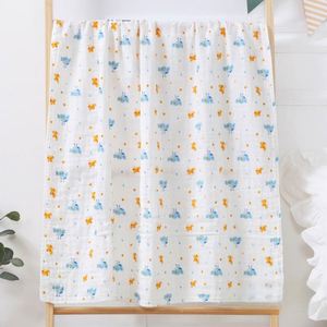 Langes et literie pour bébé en coton biologique 100% écologique, motif de dessin animé tissé personnalisable, toutes saisons - Product Image 5