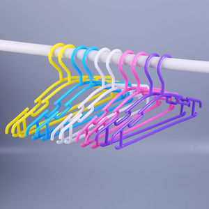<span class=keywords><strong>Cintres</strong></span> en plastique pour sécher les vêtements, adaptés aux bébés de 0 à 3 ans, nouveau-nés, porte-vêtements coloré, dix ensembles - Product Image 2