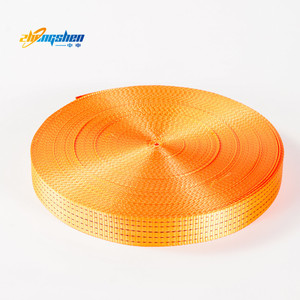 Cường Độ Cao Màu Cam <span class=keywords><strong>Polyester</strong></span> Vải Cuộn Giá Rẻ Giá Tie Xuống Dây Đeo Hàng Hóa Lashing Vành Đai Vải <span class=keywords><strong>Sling</strong></span> Loại - Product Image 2