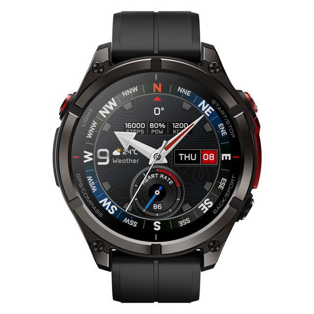 Factory Stratos 4 Pro GPS Smart Watch 1.43inch AMOLED Display Dual-Color Flashlight Music Storage 170+ Workout Modes Steel Watch