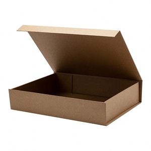Caja de Regalo Plegable de Papel Kraft Rígido de Lujo con Diseño de Cinta Personalizada y Tapa Magnética - Product Image 4