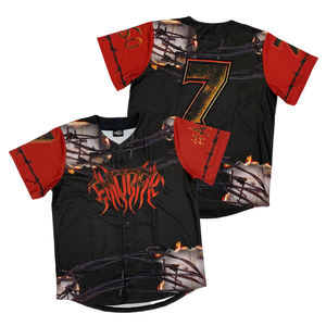 Fabricant de maillots de baseball Broderie personnalisée Nom Design Sublimation Street Sports Baseball Wear - Product Image 1