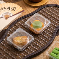 50g 60g 100g pâtisserie traditionnelle chinoise emballage blister en gros Mini gâteau Biscuit gâteau de lune conteneurs petites boîtes de qualité alimentaire