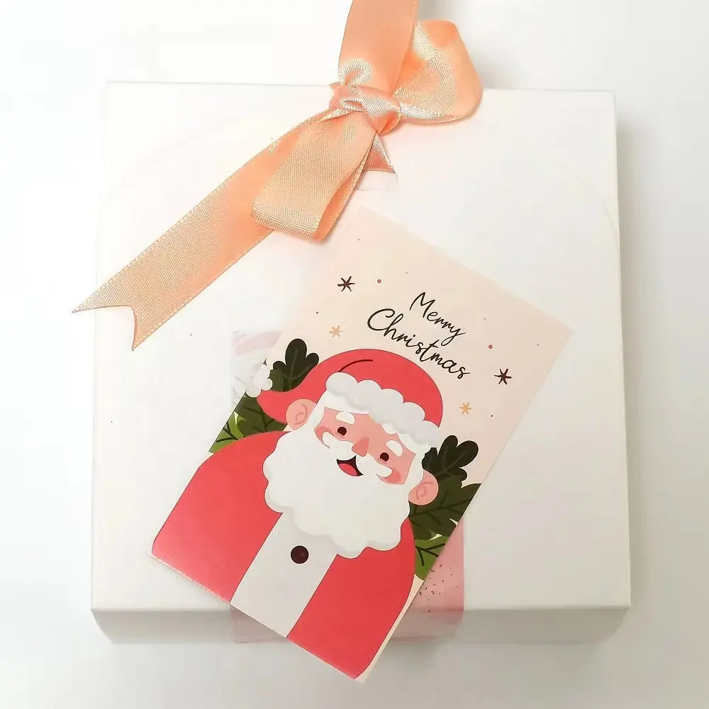 30 adet/torba popüler sıcak toptan kaplamalı kağıt Merry Christmas kartları tatil kutlama için hediye el yapımı el sanatları dekorasyon