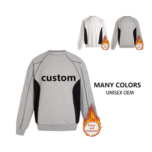 Produttori di abbigliamento all'ingrosso abbigliamento personalizzato 420 grammi manica lunga <span class=keywords><strong>felpa</strong></span> girocollo da <span class=keywords><strong>uomo</strong></span> foderata in <span class=keywords><strong>pile</strong></span> - Product Image 1