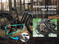 Sepeda Lipat Elektrik 24 Inch 48V20AH Sepeda Gunung Listrik Multi Mode Stok Gudang EU USA Murah Kota