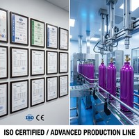 Gas Tóxico UN2189 Clase 2.3, Diclorosilano (DCS) en Cilindros Pasivados Especializados con Válvulas DISS o VCR